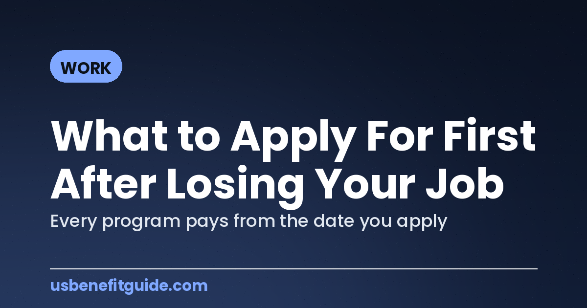 What to Apply For First After Losing Your Job